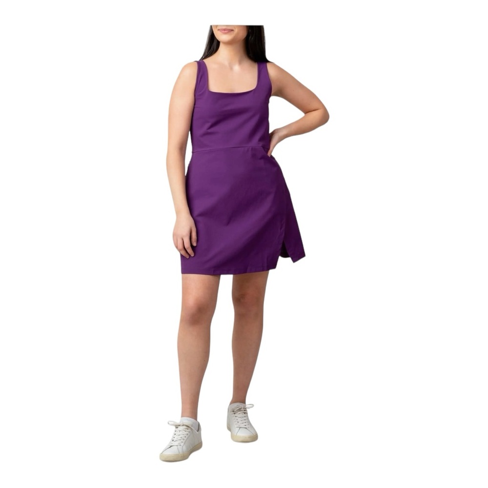 NWT Alder Get Dirty Dress 2.0 Eggplant‎ Women’s Size XS Nylon Zipper Pockets